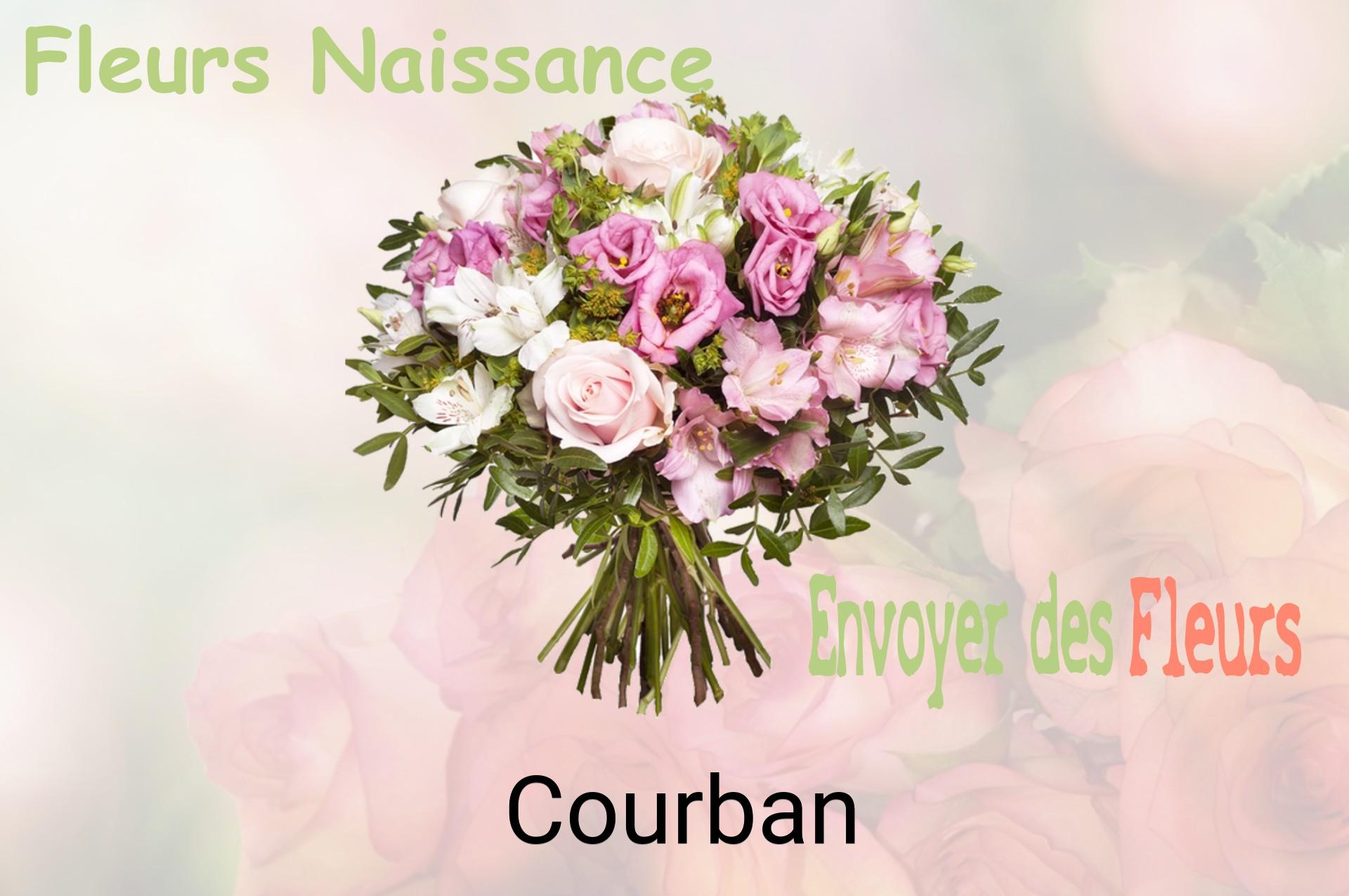 Bouquet de fleurs de naissance livré à Courban